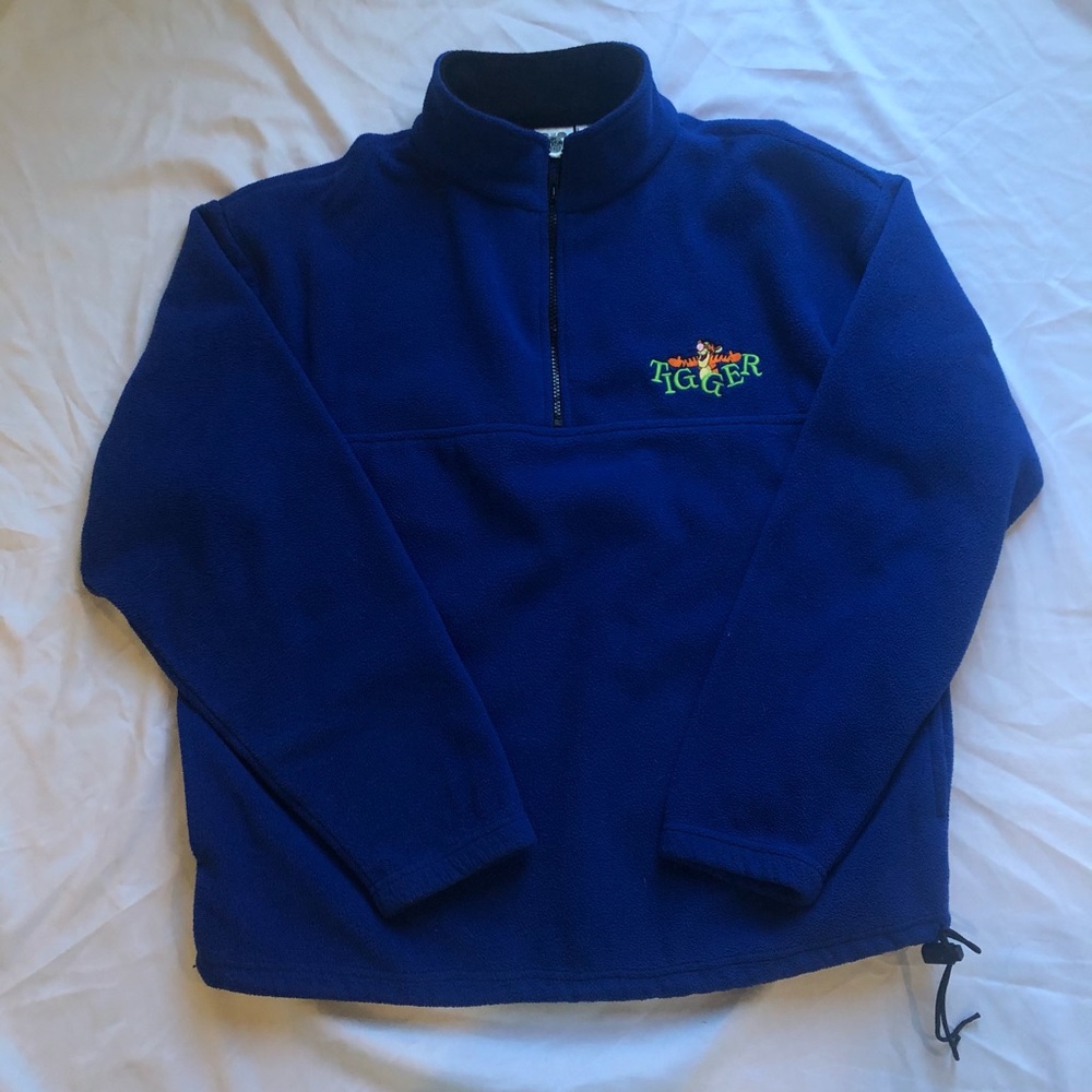 Vintage Disney Fleece Tigger Quarter Zip